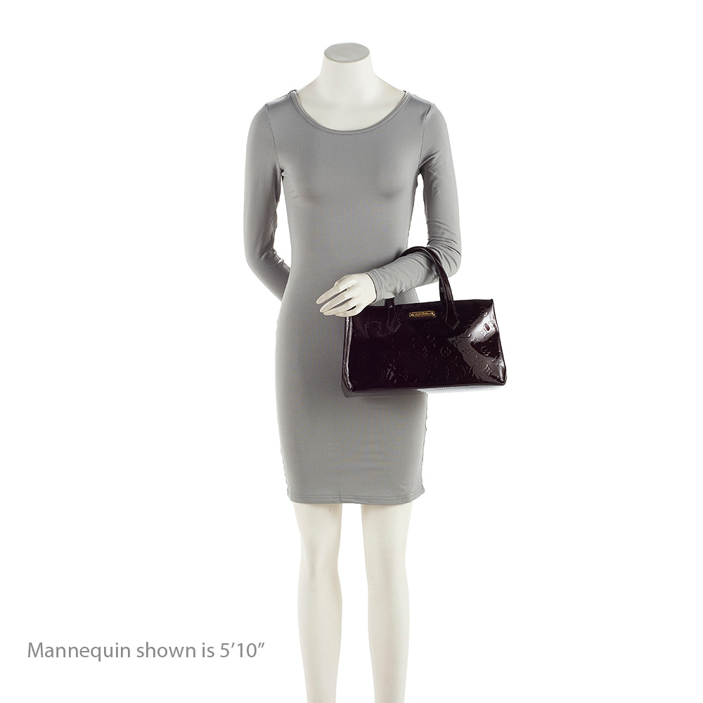 Louis Vuitton Monogram Vernis Wilshire PM Satchel (SHF-20018)