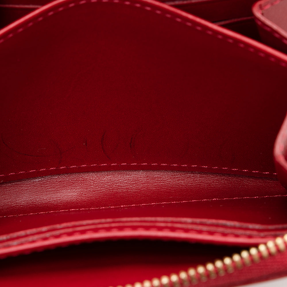 Louis Vuitton Monogram Vernis Zippy Coin Wallet (SHF-15405)