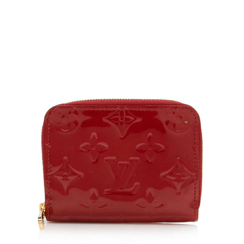 Louis Vuitton Monogram Vernis Zippy Coin Wallet (SHF-15405)