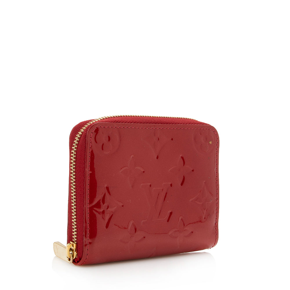 Louis Vuitton Monogram Vernis Zippy Coin Wallet (SHF-15405)