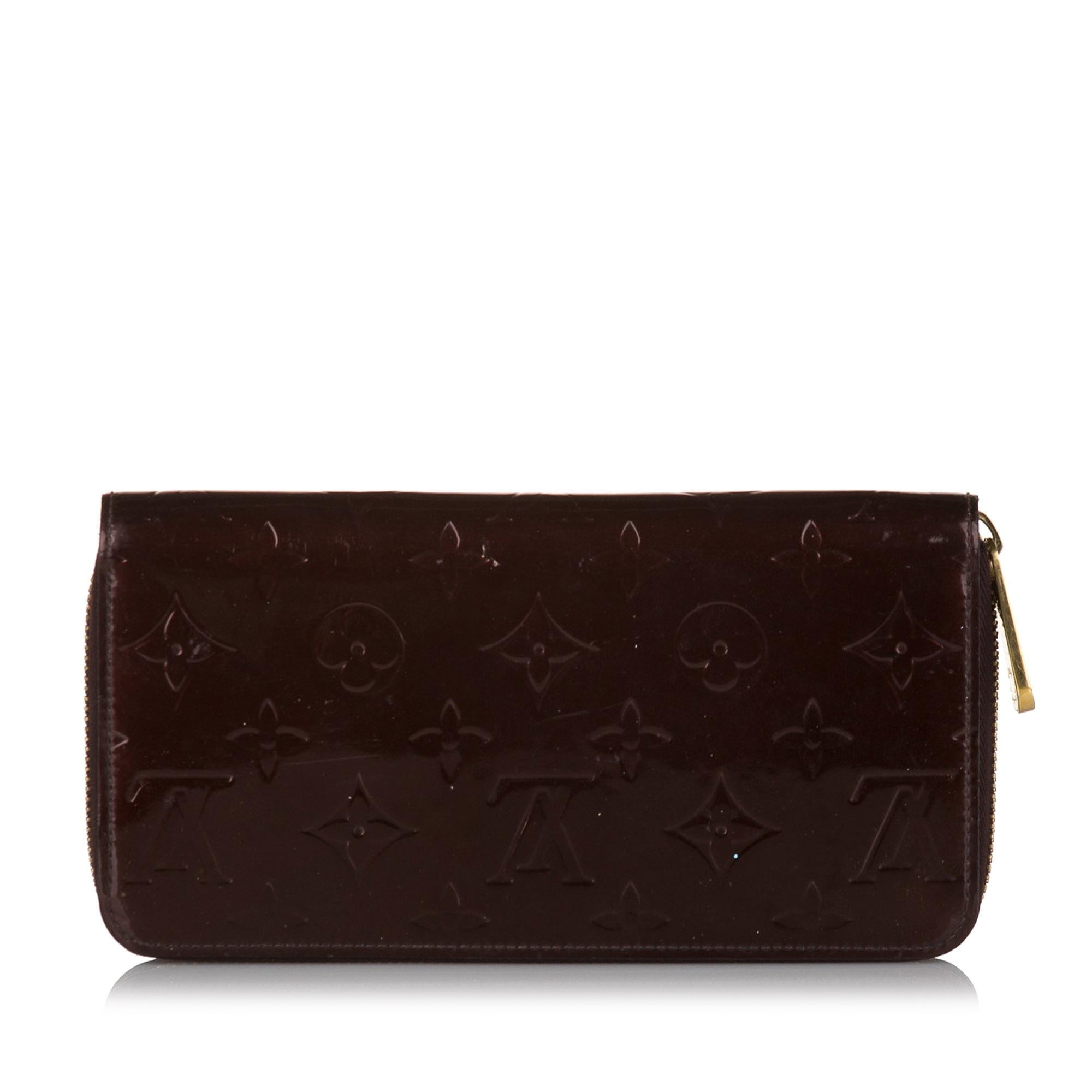 Louis Vuitton Monogram Vernis Zippy Long Wallet (SHG-33858)