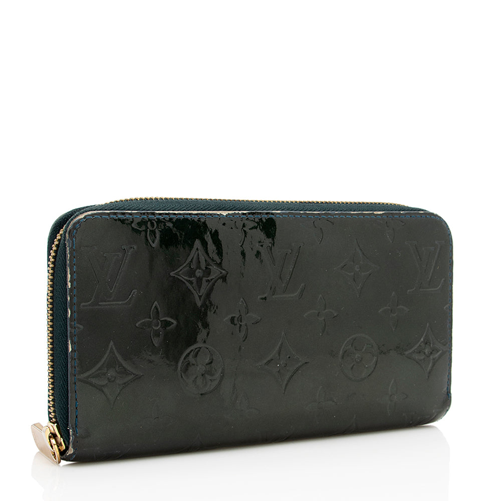Louis Vuitton Monogram Vernis Zippy Wallet (SHF-15116)