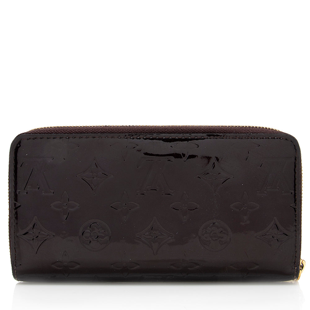 Louis Vuitton Monogram Vernis Zippy Wallet (SHF-19366)