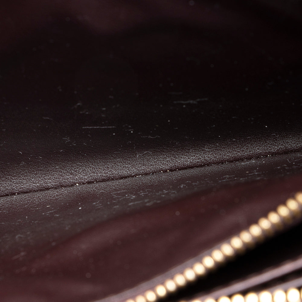 Louis Vuitton Monogram Vernis Zippy Wallet (SHF-19366)