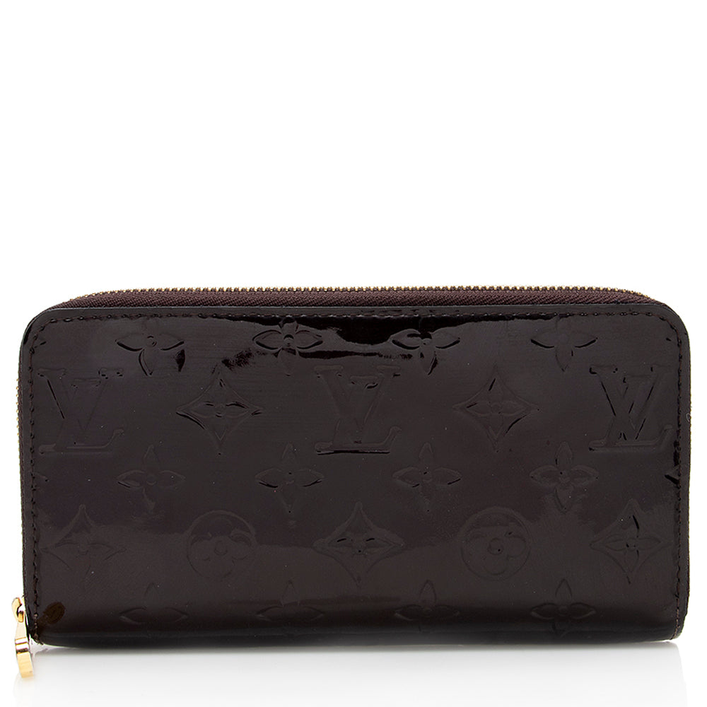 Louis Vuitton Monogram Vernis Zippy Wallet (SHF-19366)