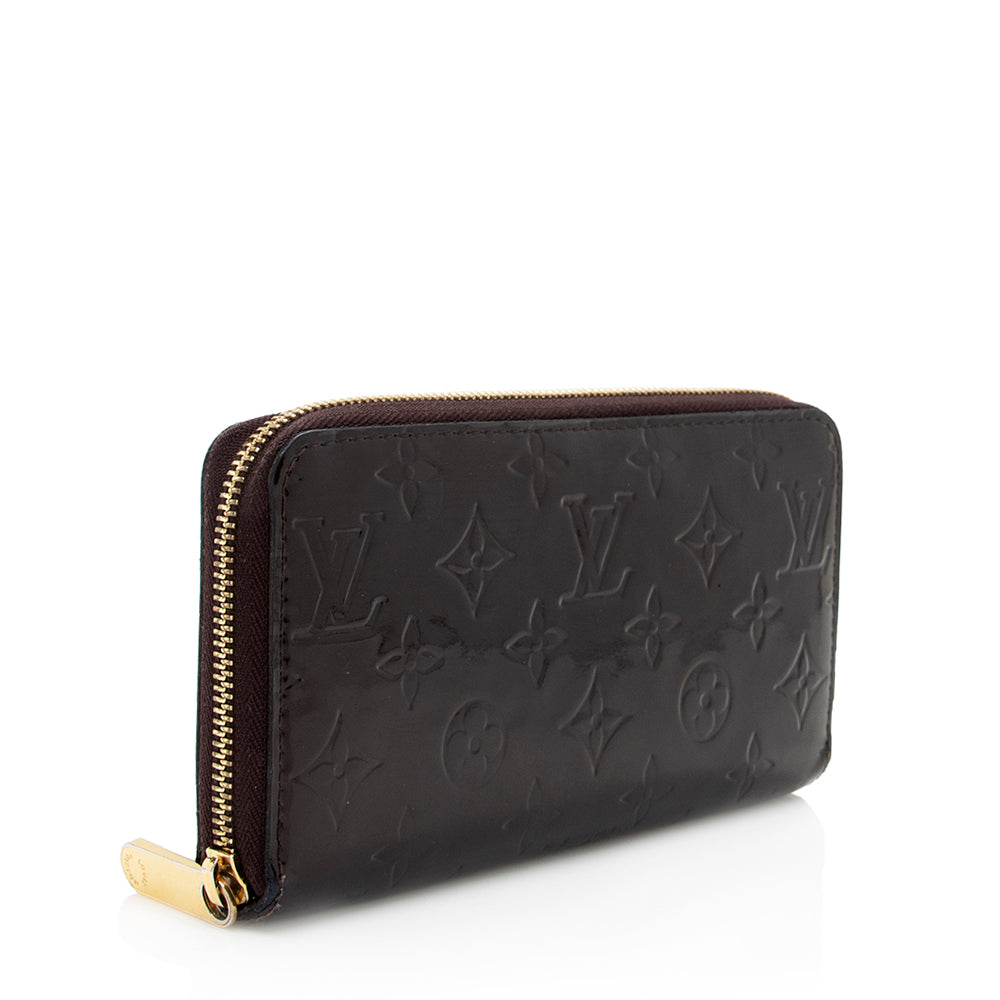Louis Vuitton Monogram Vernis Zippy Wallet (SHF-19366)