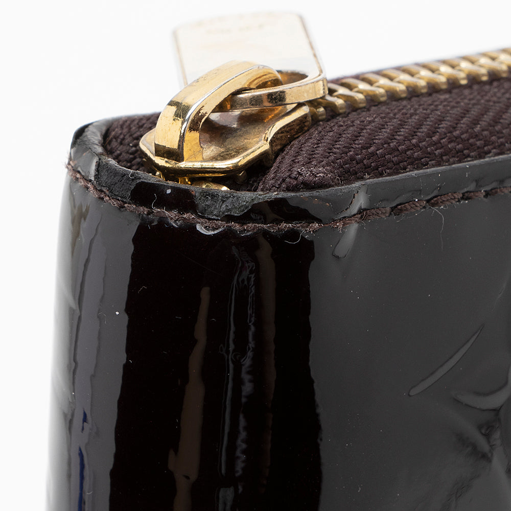 Louis Vuitton Monogram Vernis Zippy Wallet (SHF-20929)