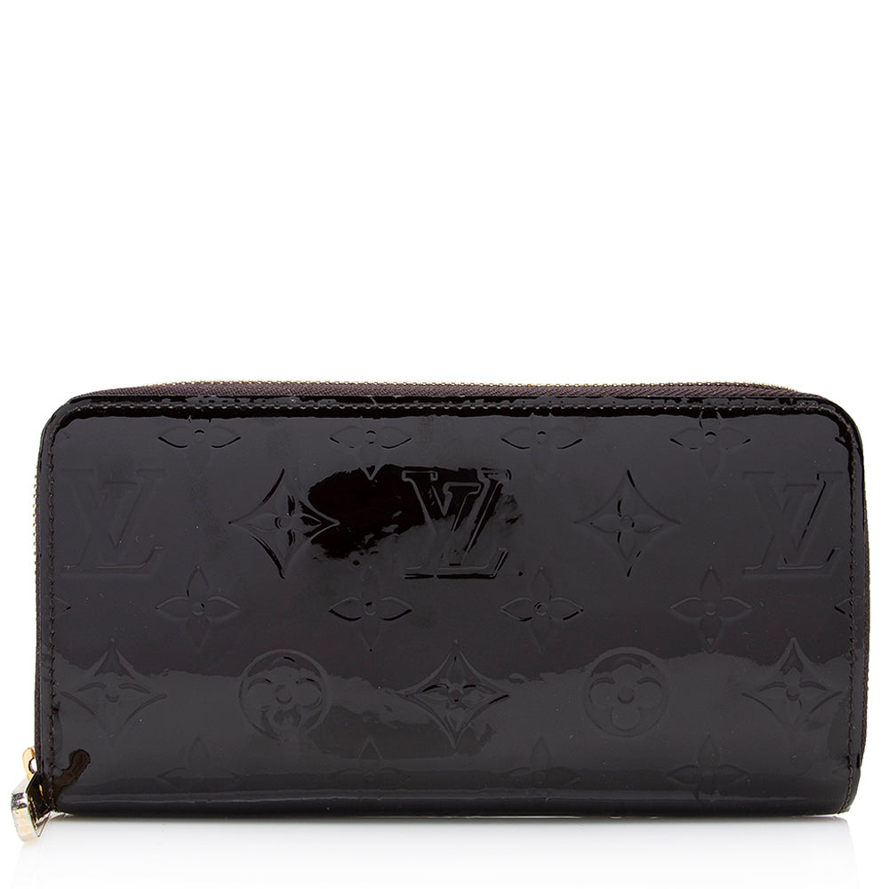 Louis Vuitton Monogram Vernis Zippy Wallet (SHF-20929)