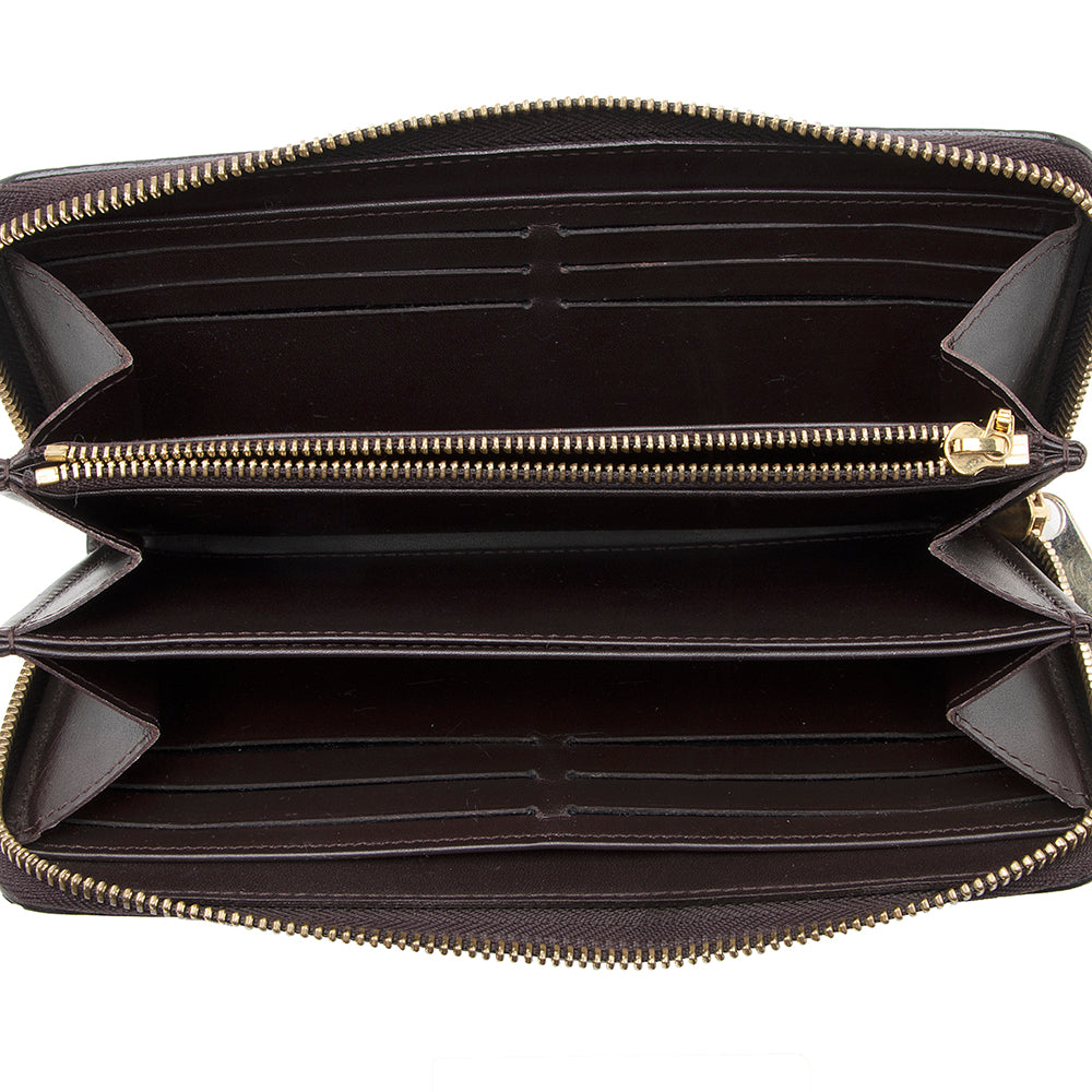 Louis Vuitton Monogram Vernis Zippy Wallet (SHF-20929)