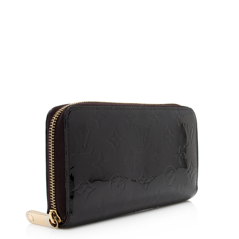 Louis Vuitton Monogram Vernis Zippy Wallet (SHF-20929)