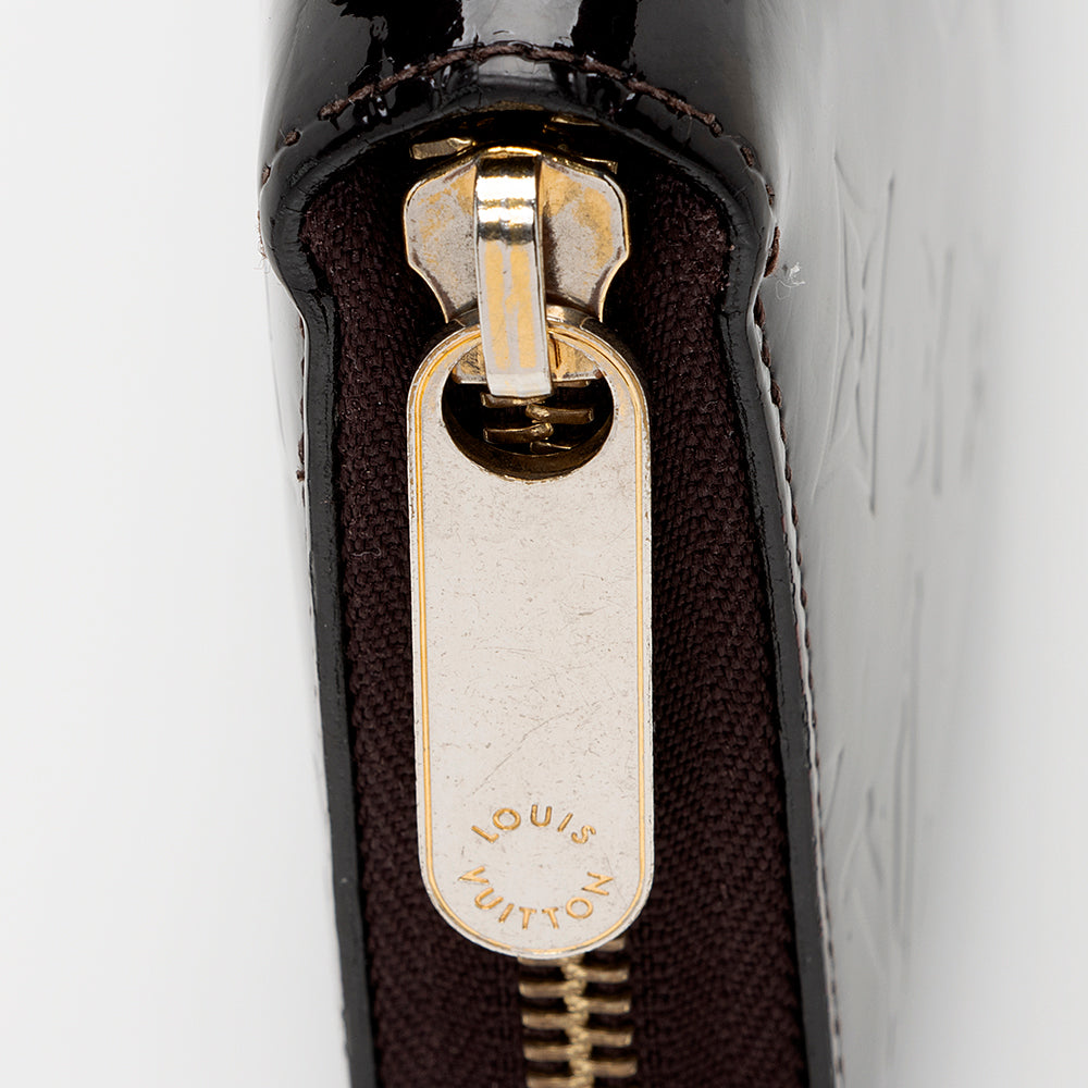Louis Vuitton Monogram Vernis Zippy Wallet (SHF-20944)