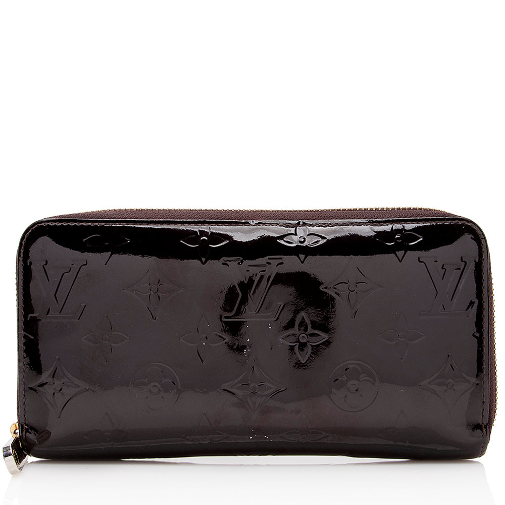 Louis Vuitton Monogram Vernis Zippy Wallet (SHF-20944)