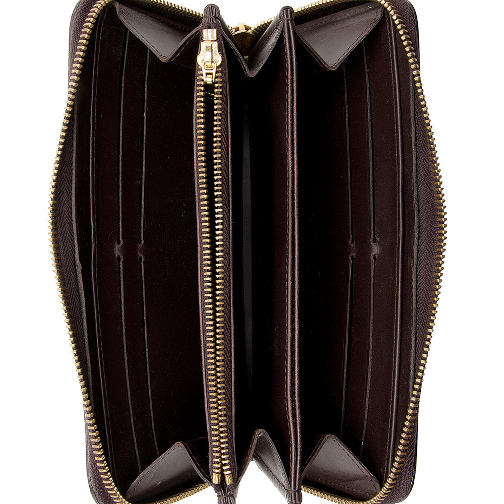 Louis Vuitton Monogram Vernis Zippy Wallet (SHF-20944)