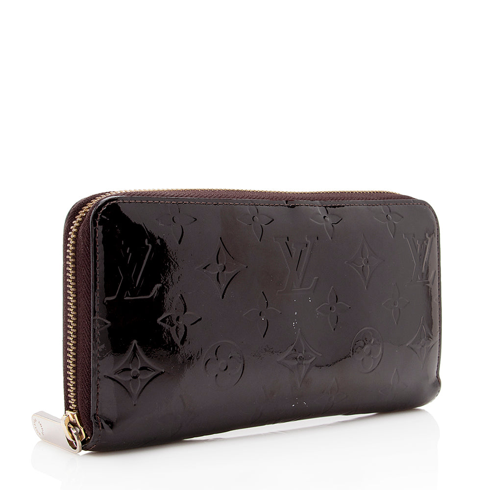 Louis Vuitton Monogram Vernis Zippy Wallet (SHF-20944)