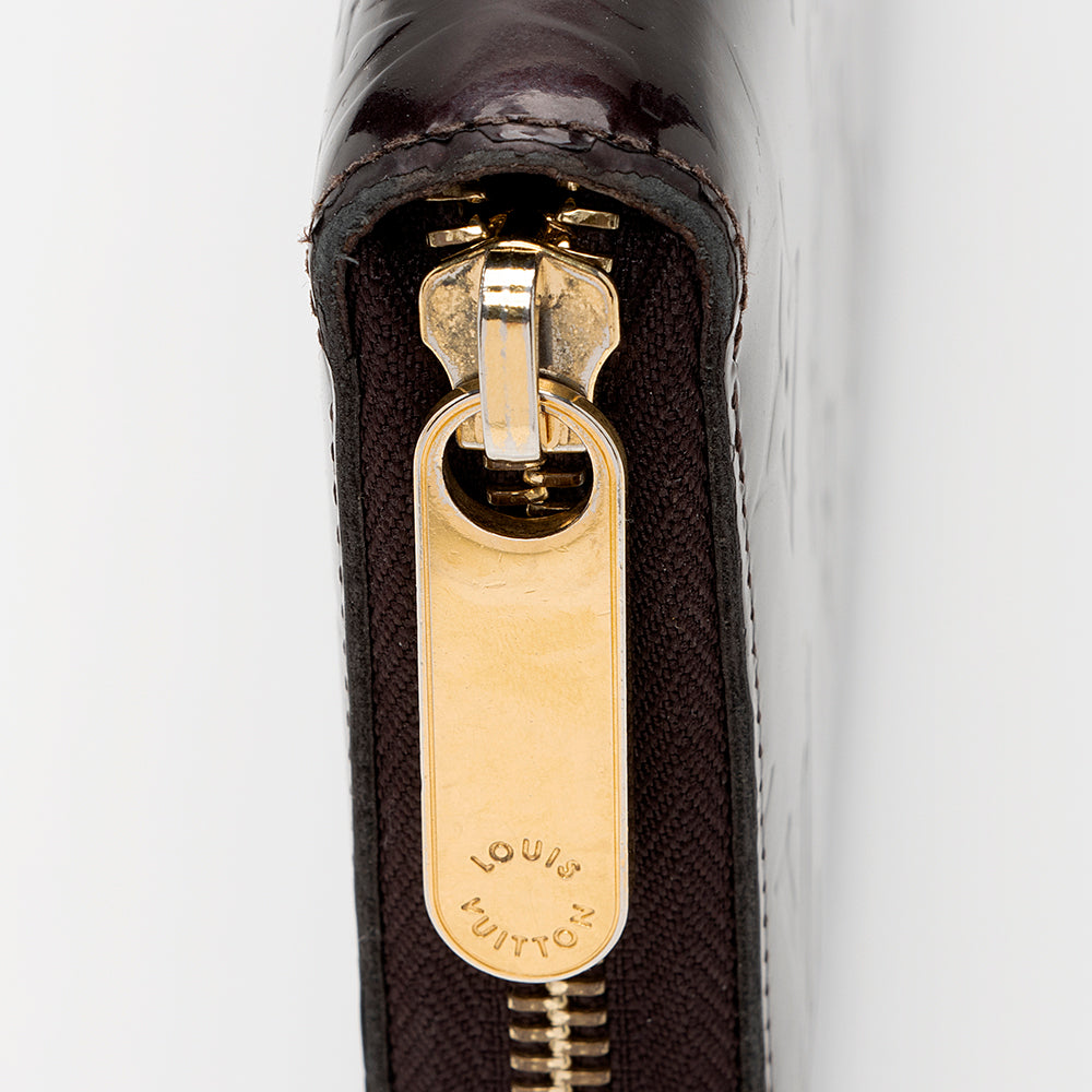Louis Vuitton Monogram Vernis Zippy Wallet (SHF-20960)