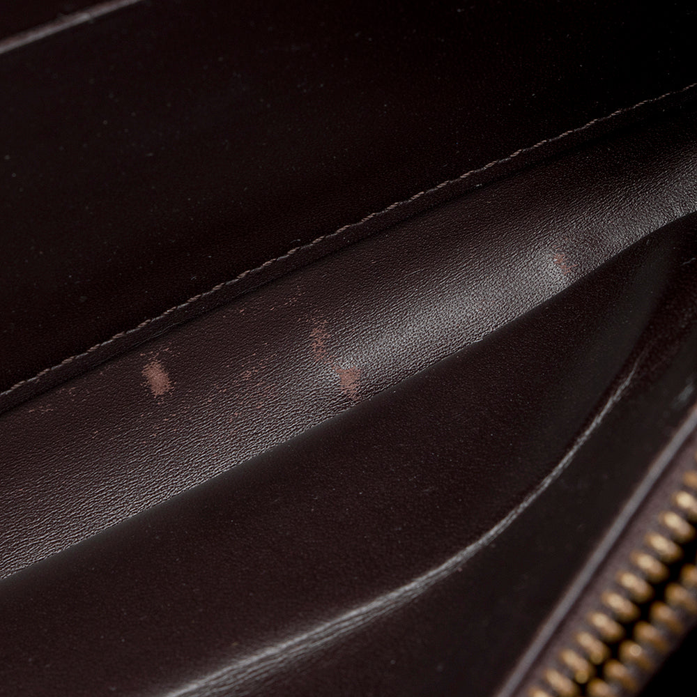 Louis Vuitton Monogram Vernis Zippy Wallet (SHF-20960)