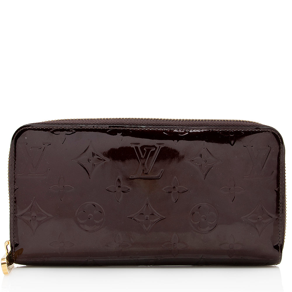 Louis Vuitton Monogram Vernis Zippy Wallet (SHF-20960)
