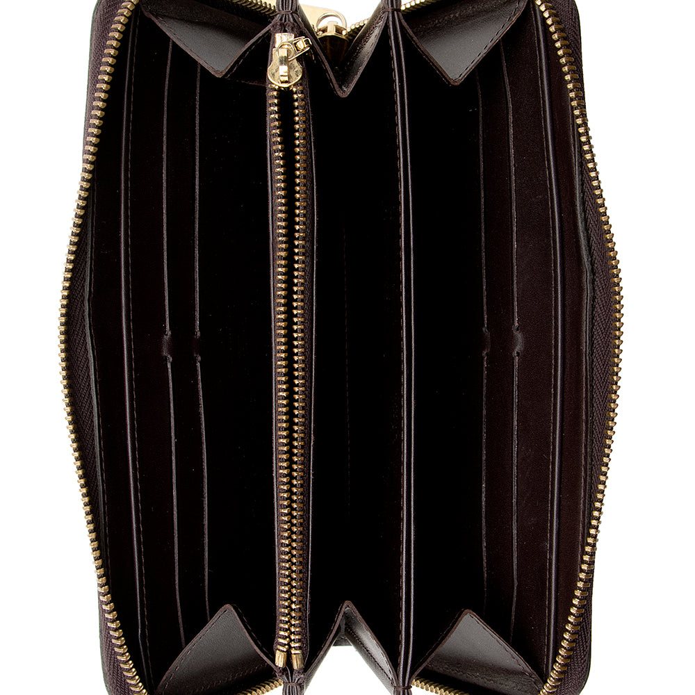 Louis Vuitton Monogram Vernis Zippy Wallet (SHF-20960)