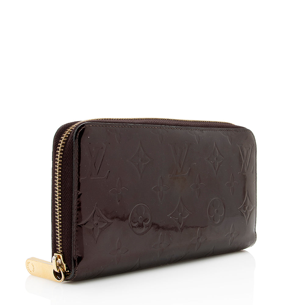 Louis Vuitton Monogram Vernis Zippy Wallet (SHF-20960)