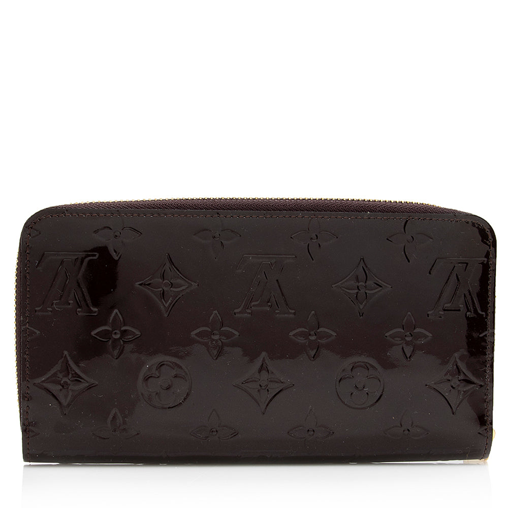 Louis Vuitton Monogram Vernis Zippy Wallet (SHF-21178)