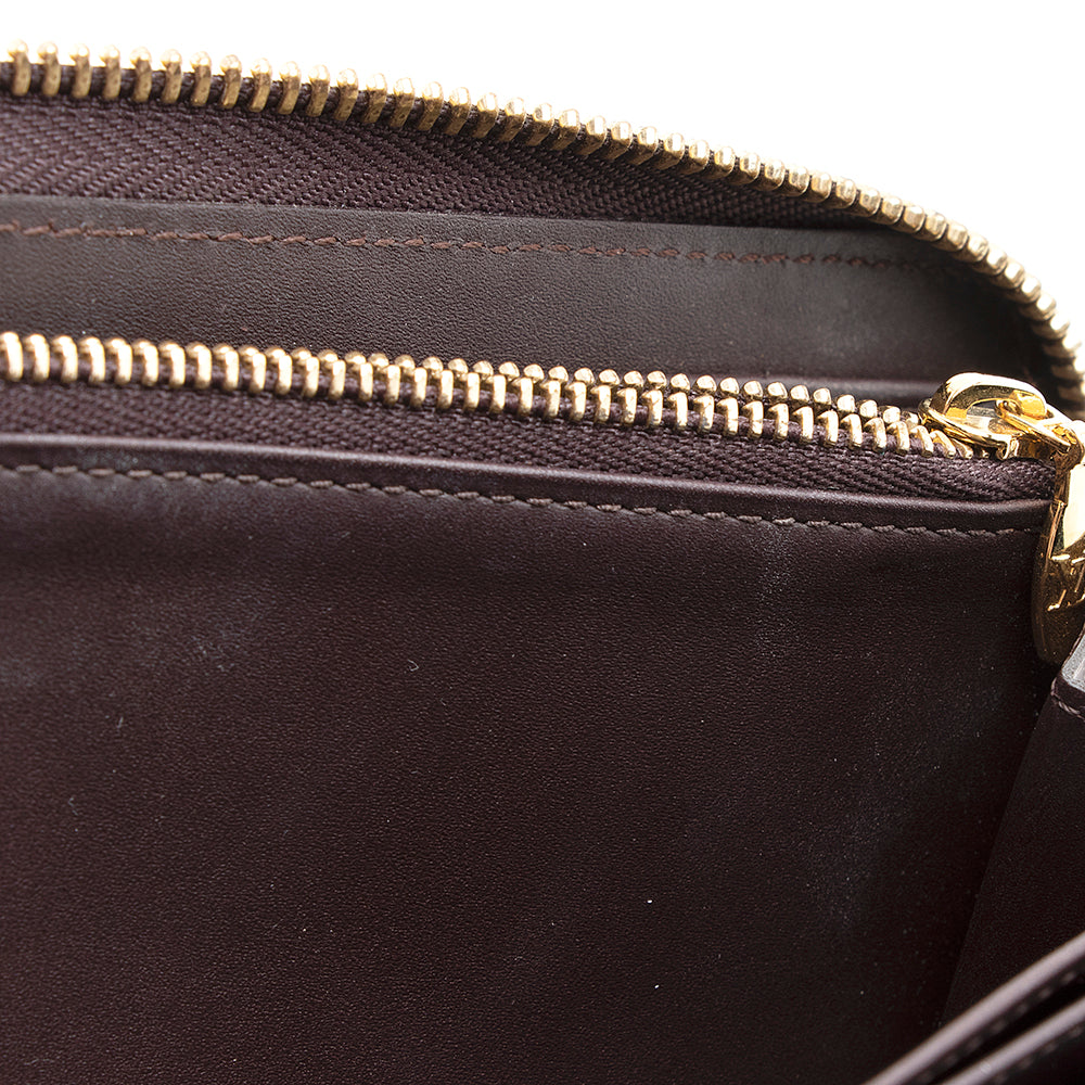 Louis Vuitton Monogram Vernis Zippy Wallet (SHF-21178)