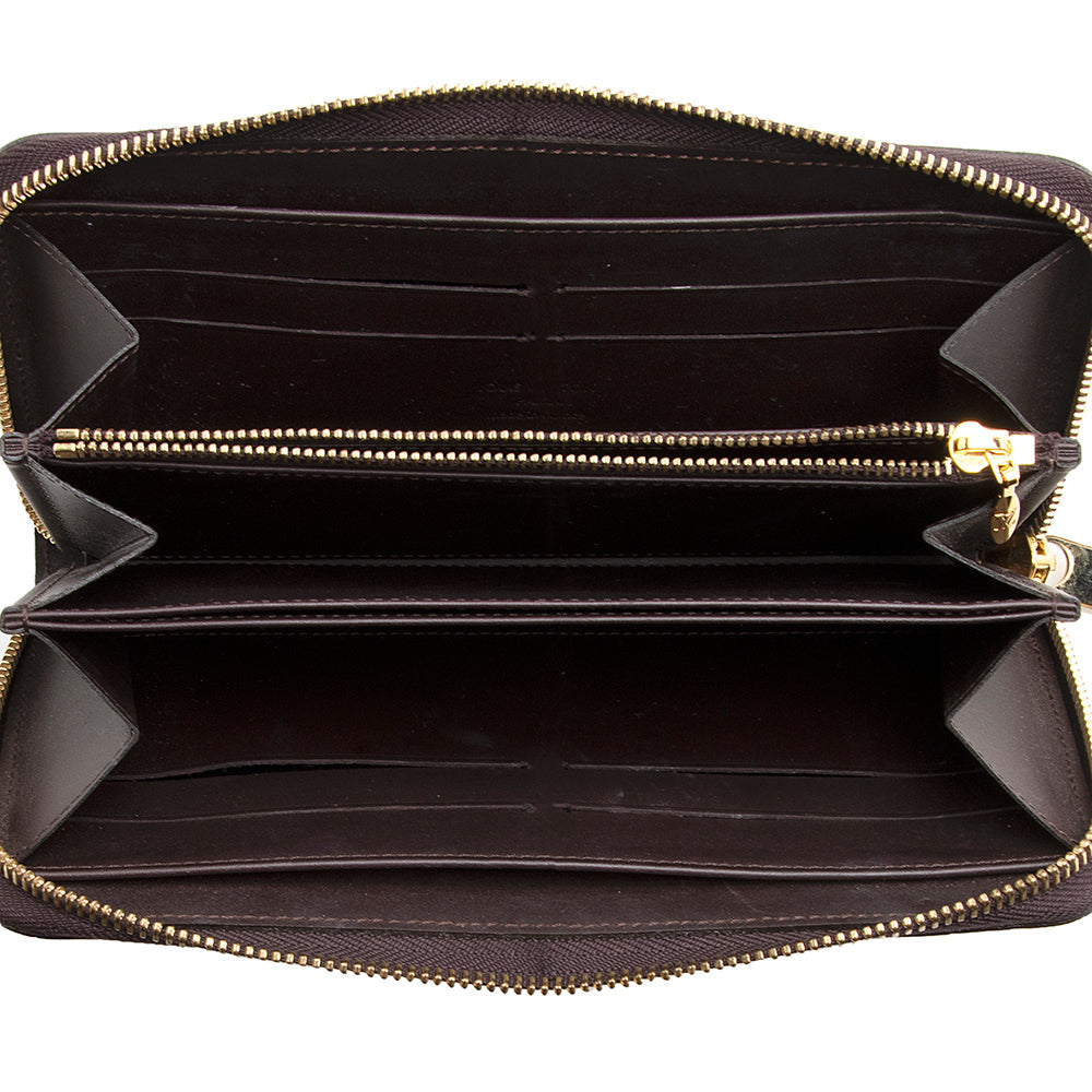 Louis Vuitton Monogram Vernis Zippy Wallet (SHF-21178)