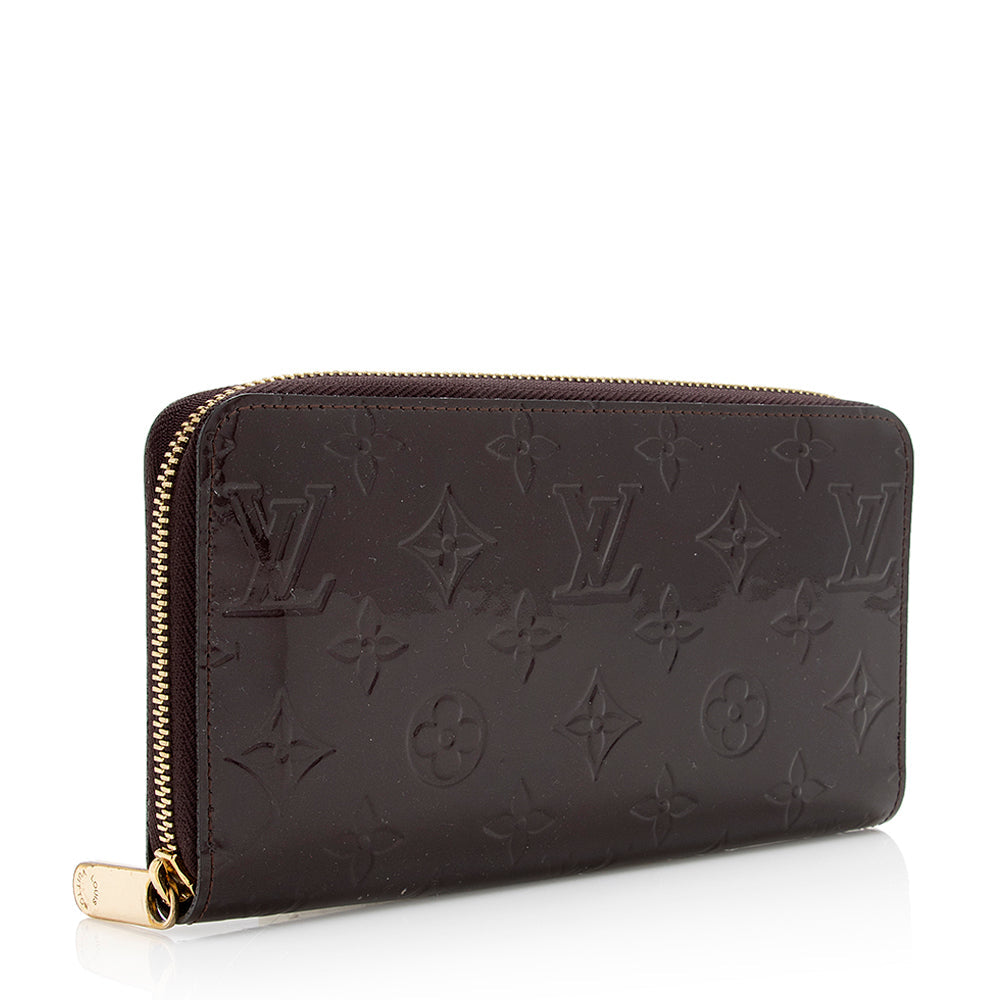 Louis Vuitton Monogram Vernis Zippy Wallet (SHF-21178)