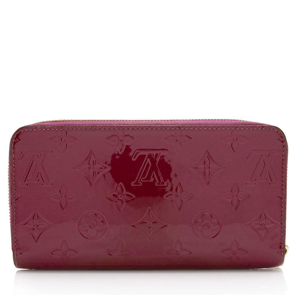 Louis Vuitton Monogram Vernis Zippy Wallet (SHF-22083)