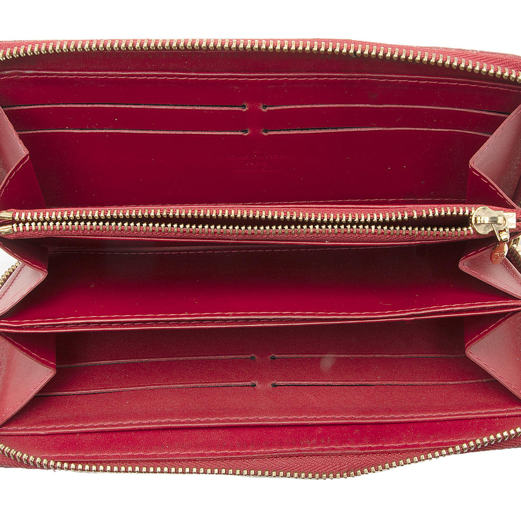 Louis Vuitton Monogram Vernis Zippy Wallet (SHF-22316)