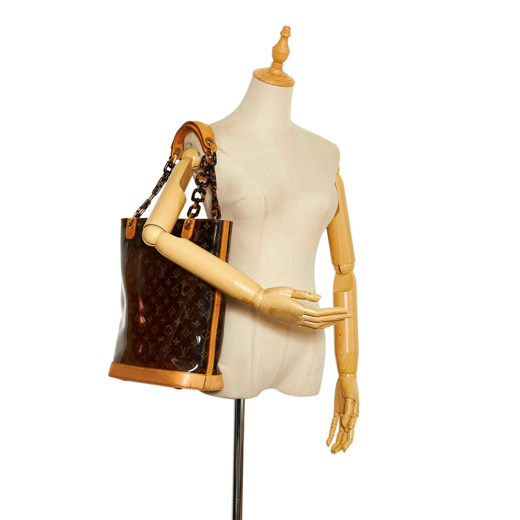 Louis Vuitton Monogram Vinyl Cabas Sac Ambre MM (SHG-KA6Dir)