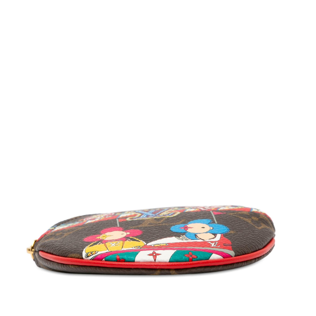 Louis Vuitton Monogram Vivienne Christmas Animation Bumper Cars Round Coin Purse (SHG-gFhGri)