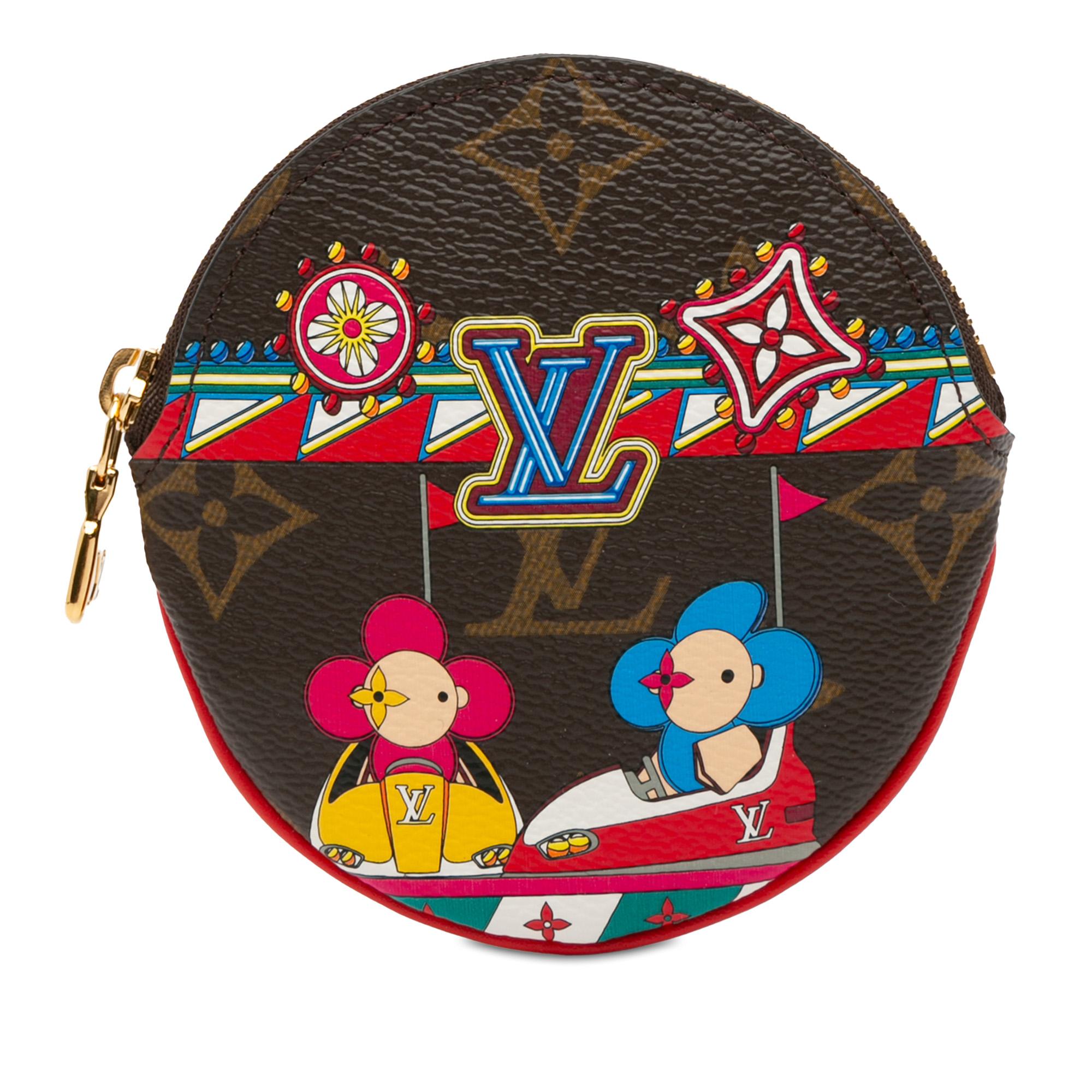 Louis Vuitton Monogram Vivienne Christmas Animation Bumper Cars Round Coin Purse (SHG-gFhGri)
