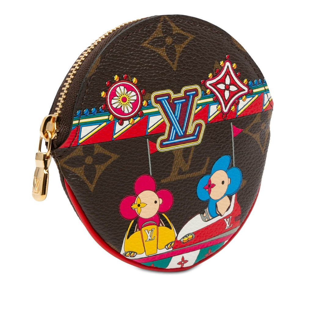 Louis Vuitton Monogram Vivienne Christmas Animation Bumper Cars Round Coin Purse (SHG-gFhGri)