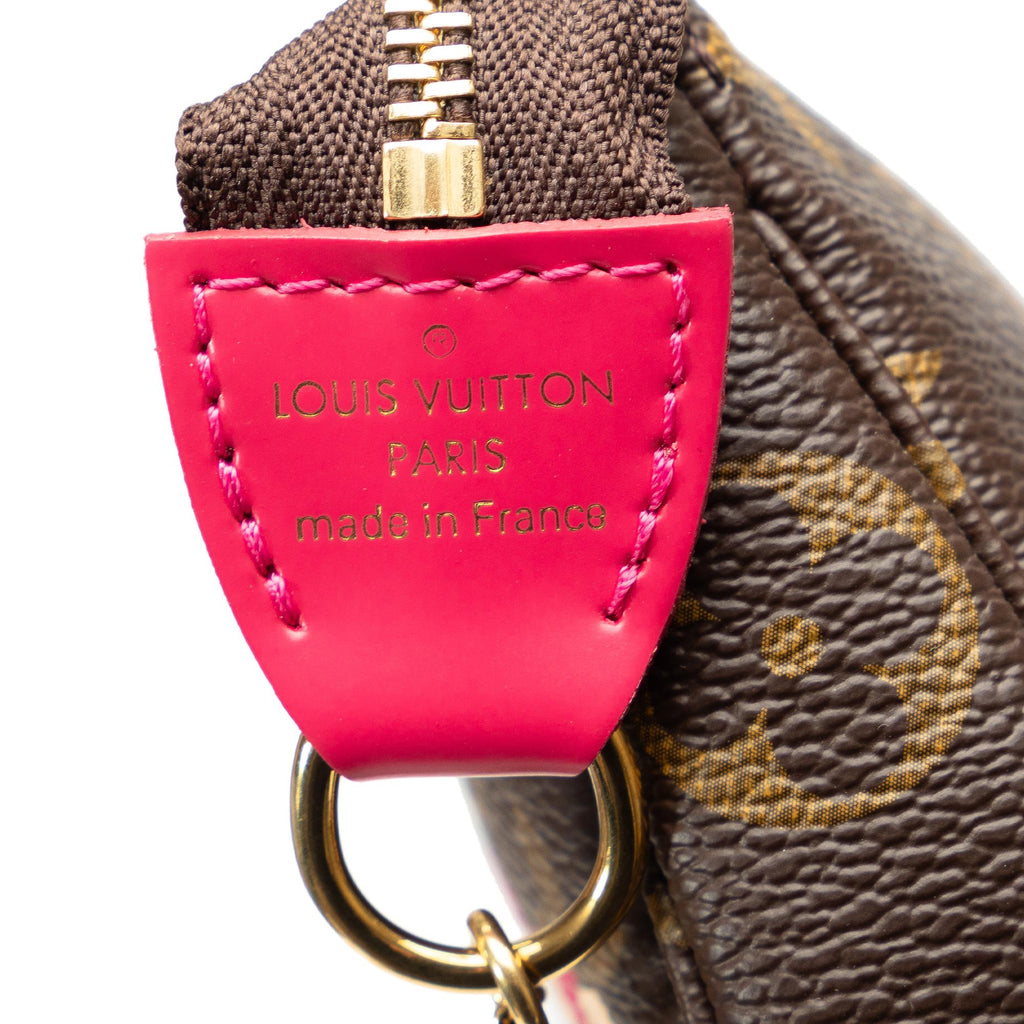 Louis Vuitton Monogram Vivienne Christmas Print Mini Pochette Accessoires (SHG-29g7ZR)