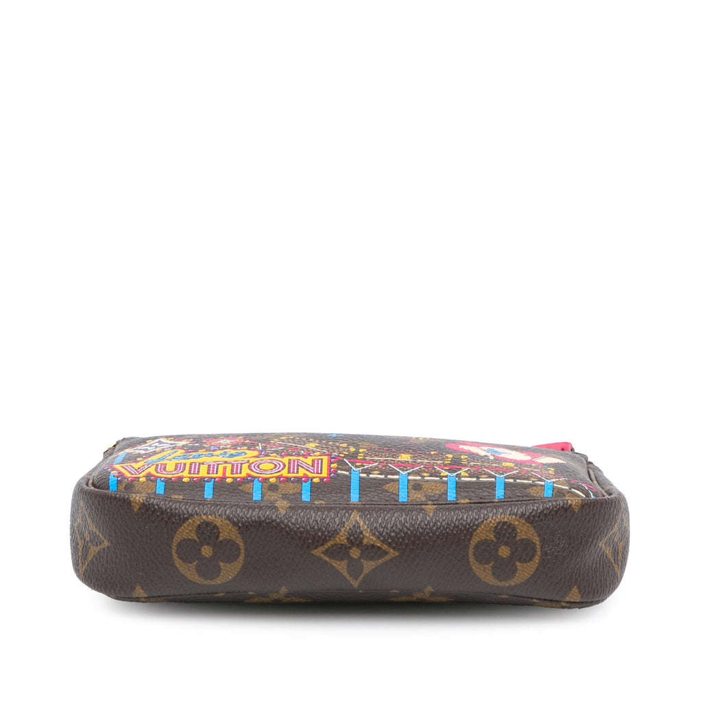 Louis Vuitton Monogram Vivienne Christmas Print Mini Pochette Accessoires