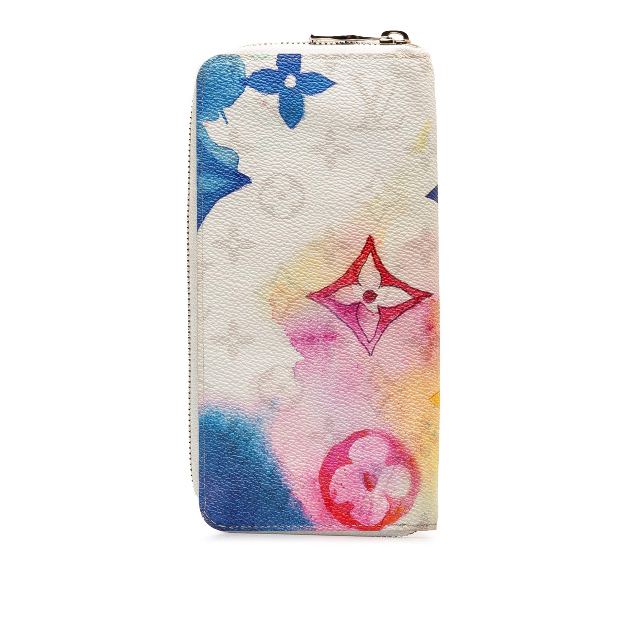 Louis Vuitton Monogram Watercolor Vertical Zippy Long Wallet (SHG-yak7oM)