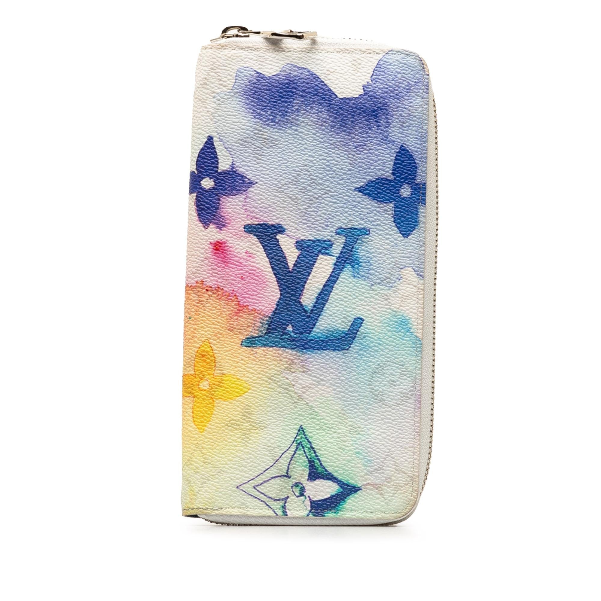Louis Vuitton Monogram Watercolor Vertical Zippy Long Wallet (SHG-yak7oM)