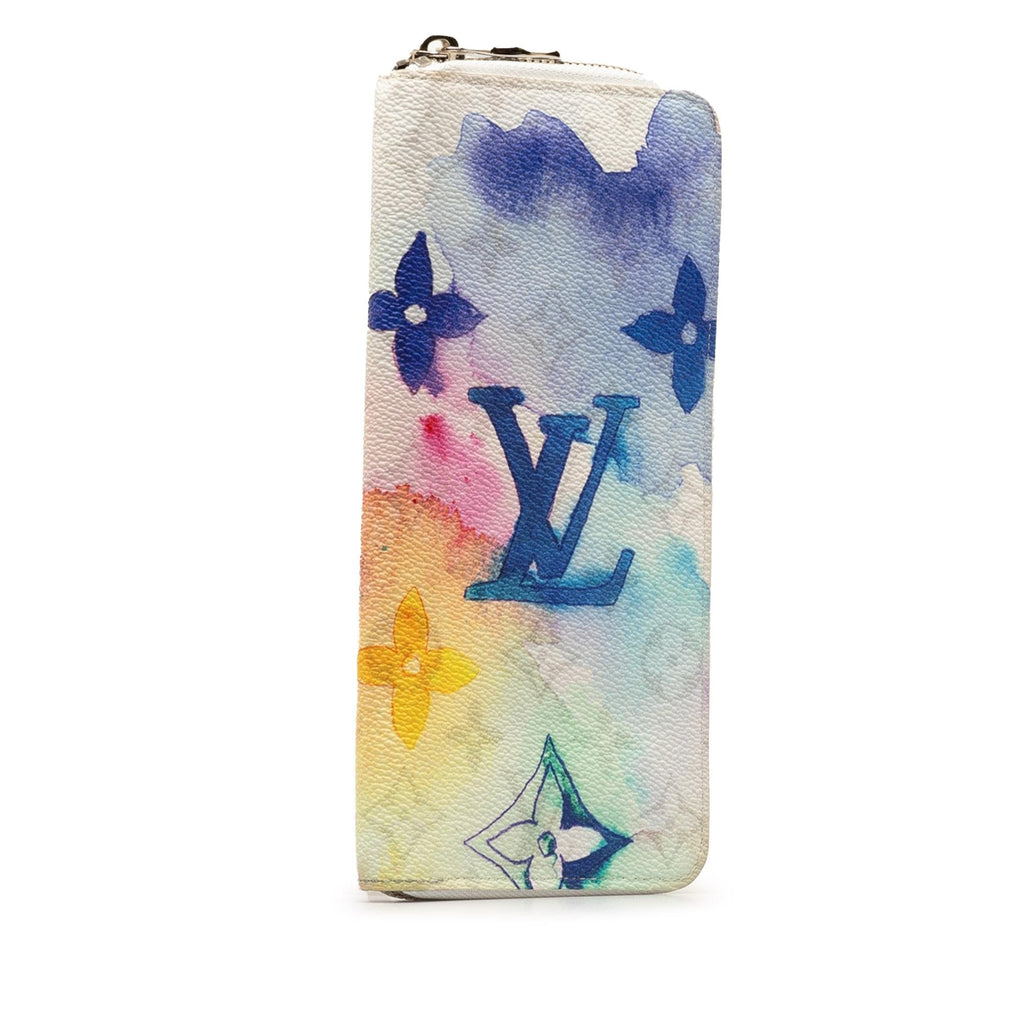 Louis Vuitton Monogram Watercolor Vertical Zippy Long Wallet (SHG-yak7oM)