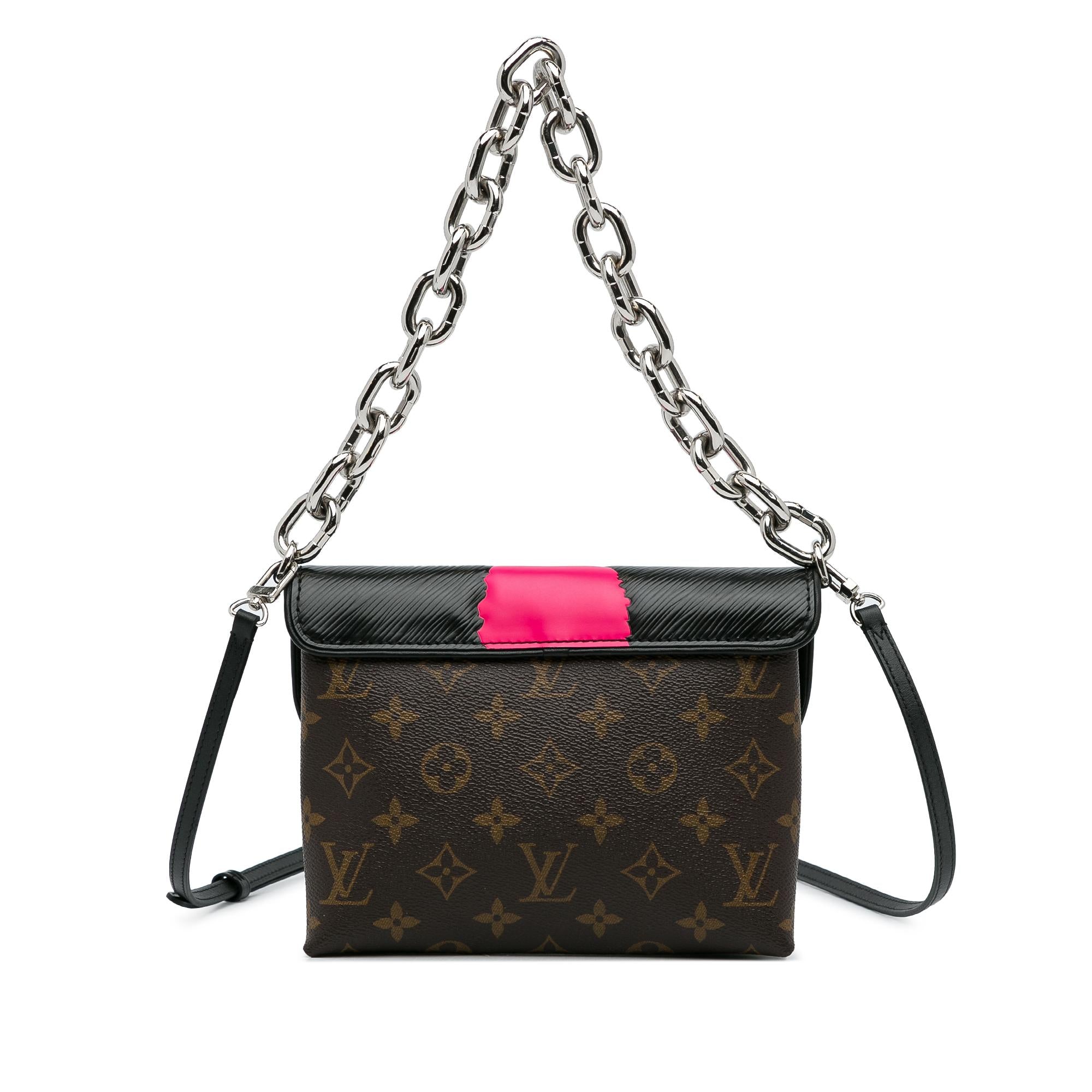 Louis Vuitton Monogram and Epi Printed Kabuki Masks Pochette (SHG-sSGSrc)