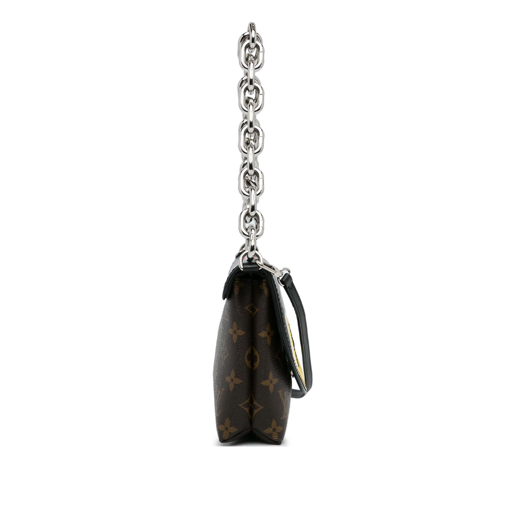 Louis Vuitton Monogram and Epi Printed Kabuki Masks Pochette (SHG-sSGSrc)