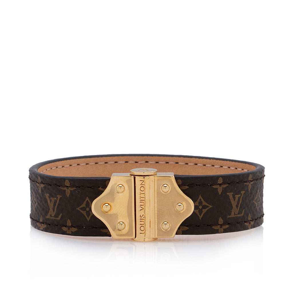 Louis Vuitton Nano Monogram Canvas Spirit Bracelet (SHF-tvONxy)