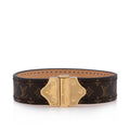 Louis Vuitton Nano Monogram Canvas Spirit Bracelet (SHF-tvONxy)