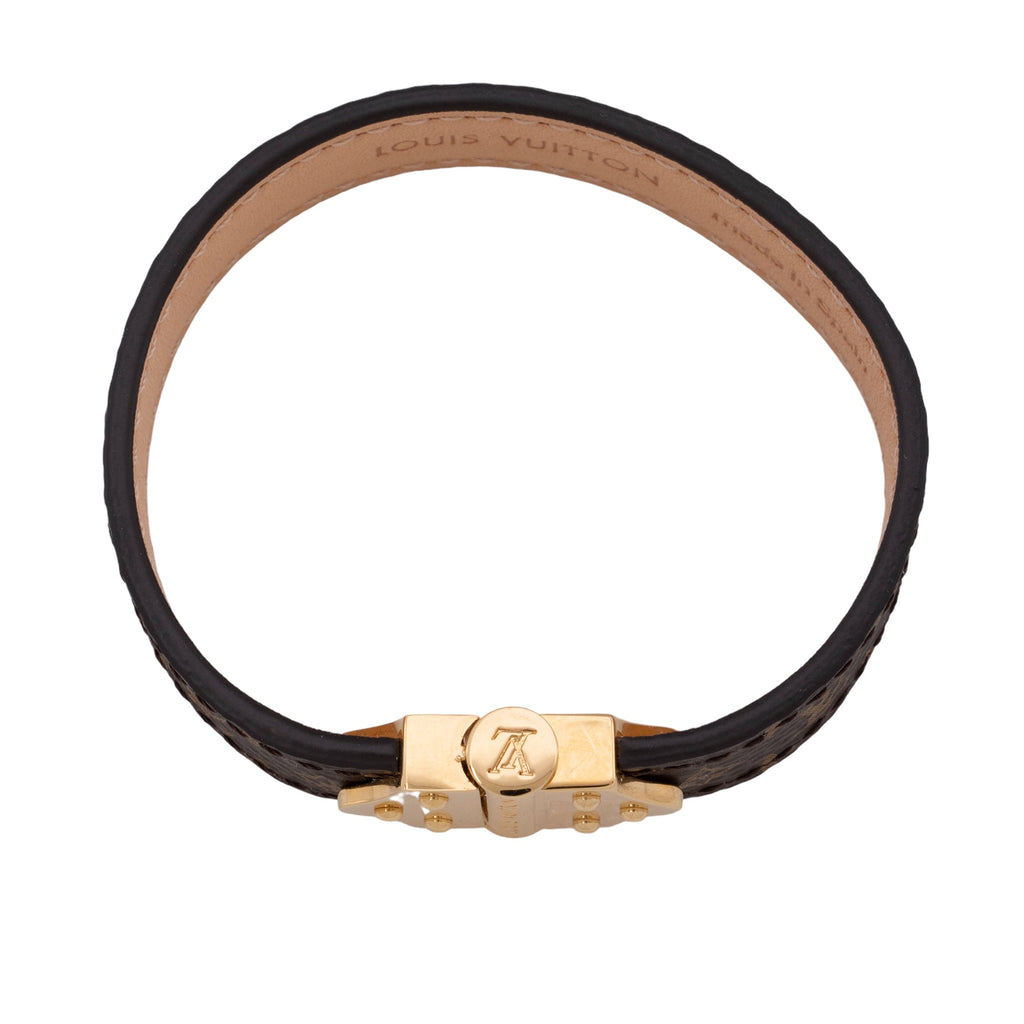 Louis Vuitton Nano Monogram Canvas Spirit Bracelet (SHF-tvONxy)
