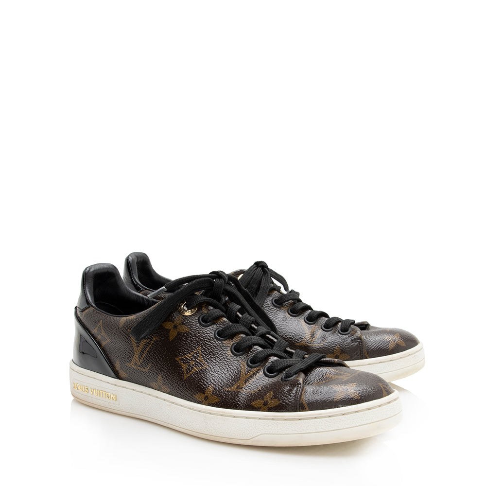 Louis Vuitton Patent Monogram Frontrow Sneakers - Size 6 / 36 (SHF-18056)