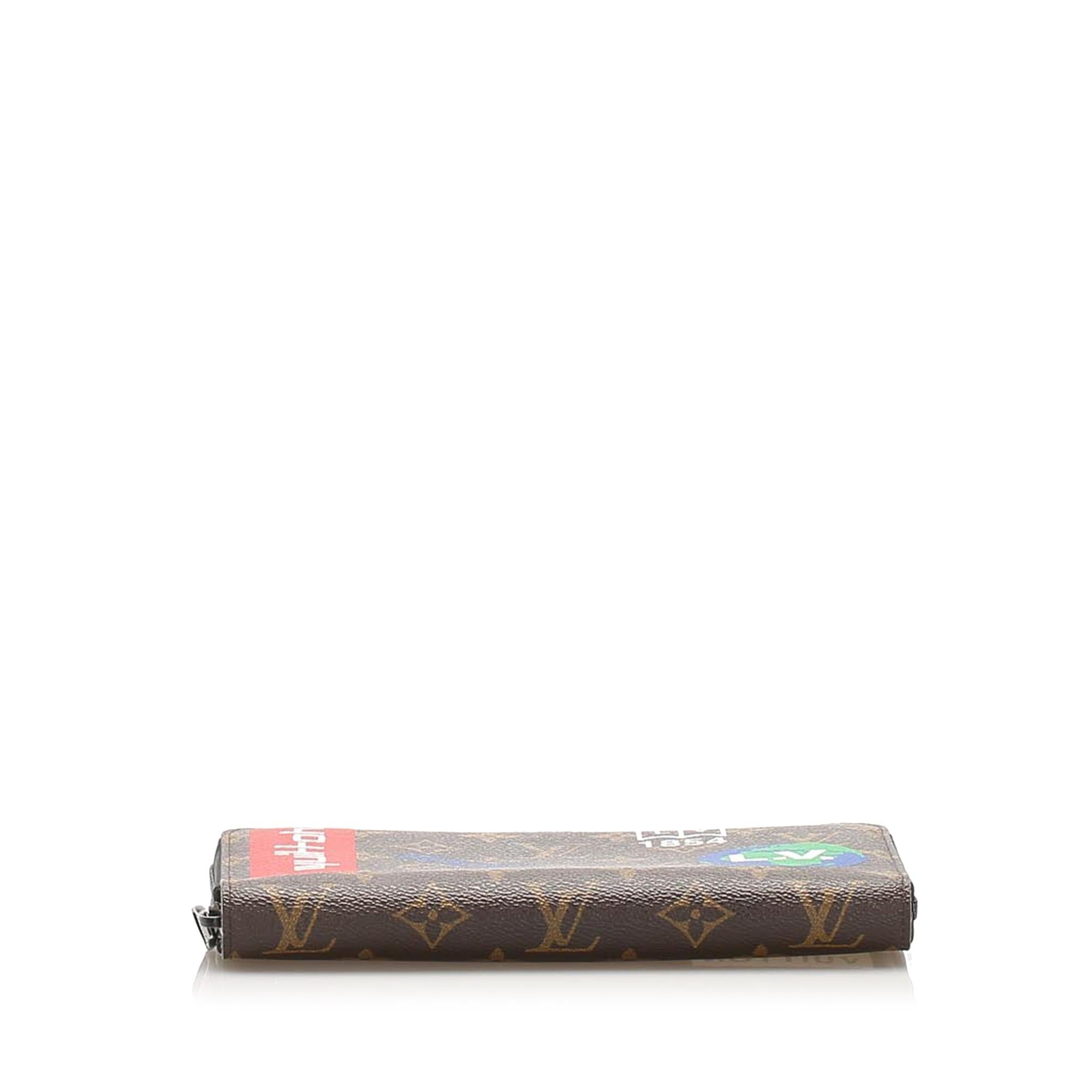 Louis Vuitton Printed Monogram Long Wallet (SHG-37391)