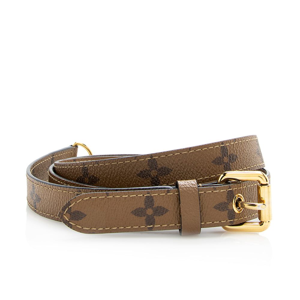Louis Vuitton Reverse Monogram Canvas Adjustable Strap (SHF-18427)