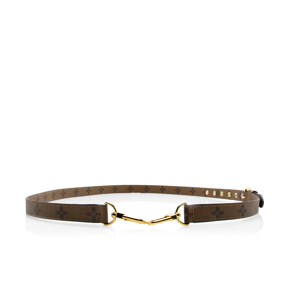 Louis Vuitton Reverse Monogram Canvas Adjustable Strap (SHF-18427)