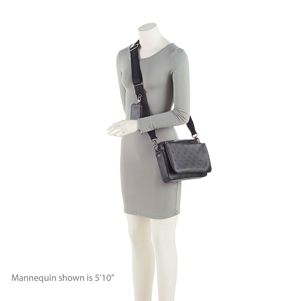 Louis Vuitton Reverse Monogram Eclipse Trio Messenger Bag (SHF-74wbYX)
