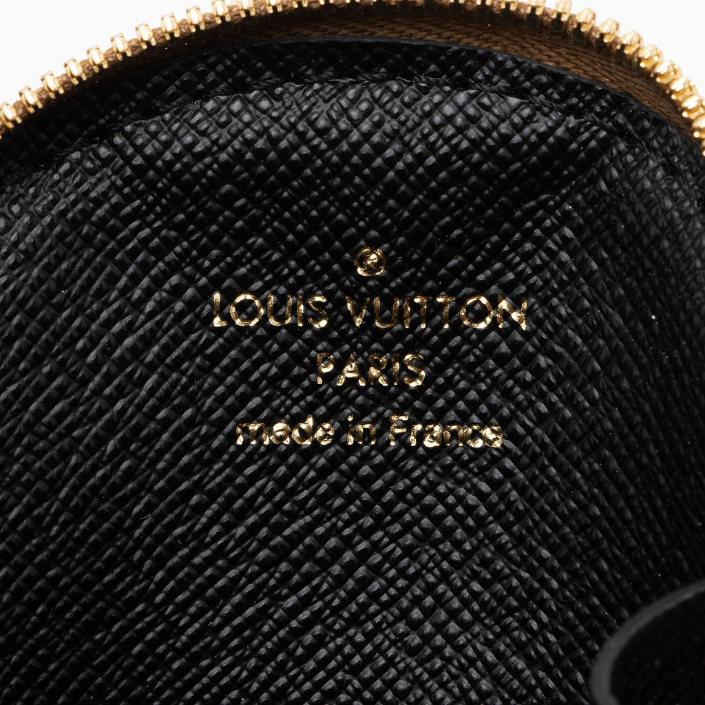 Louis Vuitton Reverse Monogram Canvas Round Coin Pouch (SHF-cBT4Ig)