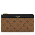 Louis Vuitton Reverse Monogram Canvas Slim Purse Wallet (SHF-PWxclG)